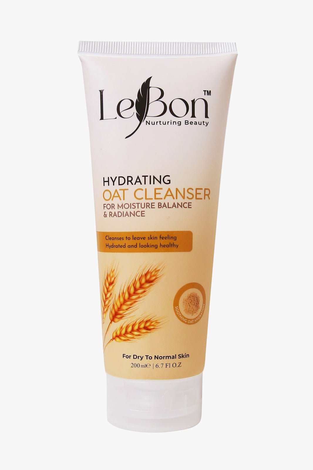 Hydrating Oat Cleanser – Moisture - Balance & Radiance Boosting Face Wash - LEBON COSMETICS