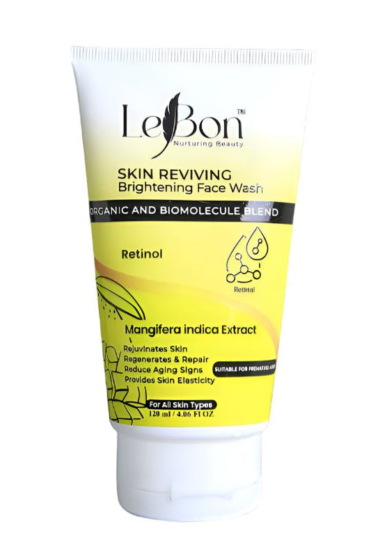 Skin Reviving Brightening Face Wash – Extract for Anti - Aging - LEBON COSMETICS