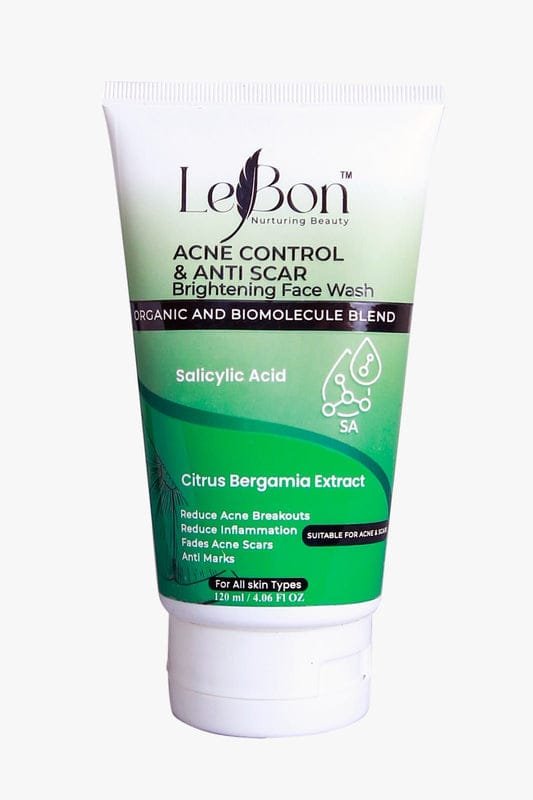 Lebon Acne Control & Anti Scar Brightening Face Wash – Salicylic Acid – 120ml