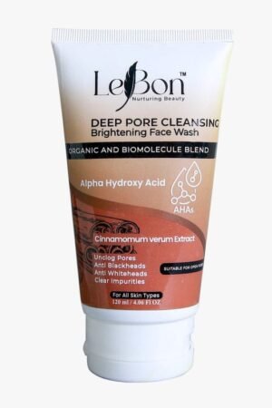 Lebon Deep Pore Cleansing Brightening Face Wash with AHA – 120ml